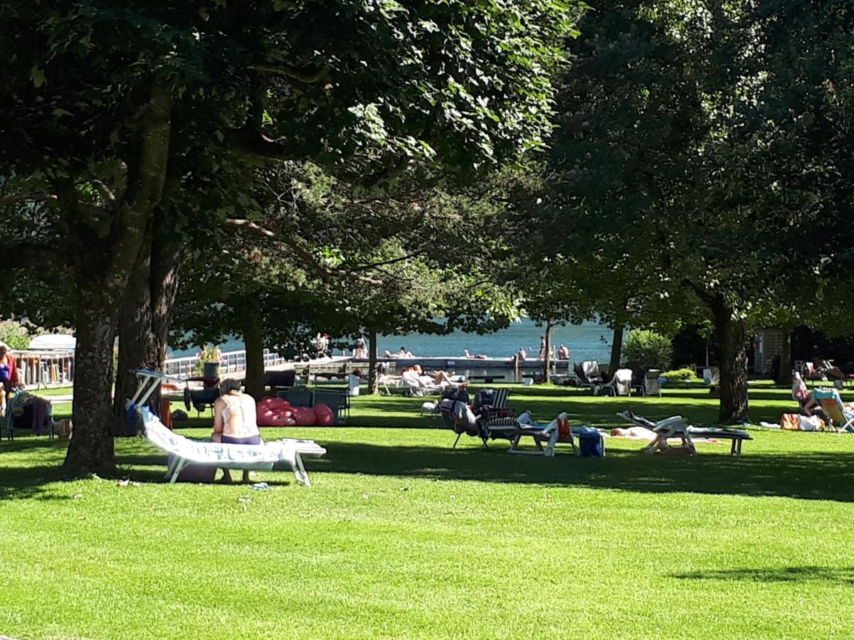 Kaspar Haus Kmb Seeblick Appartement Am Ossiacher See Mit Direktem Seezugang, Hallenbad Bodensdorf Zewnętrze zdjęcie