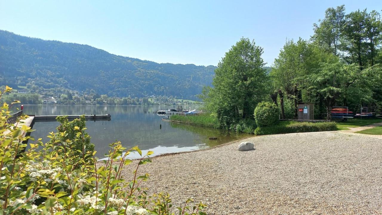 Kaspar Haus Kmb Seeblick Appartement Am Ossiacher See Mit Direktem Seezugang, Hallenbad Bodensdorf Zewnętrze zdjęcie