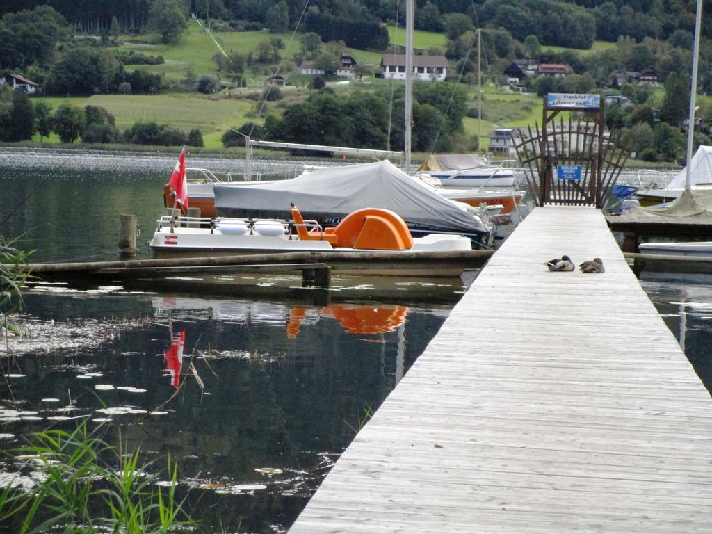 Kaspar Haus Kmb Seeblick Appartement Am Ossiacher See Mit Direktem Seezugang, Hallenbad Bodensdorf Zewnętrze zdjęcie